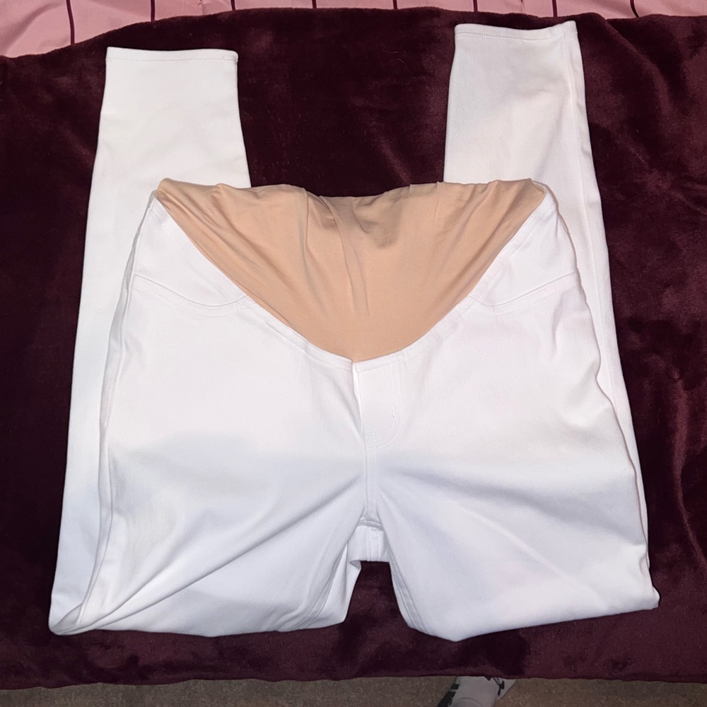 Mama Ankle Jean-ish® Leggings XL white